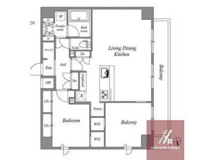 AUFTAKT 天王寺(2LDK/7階)の間取り写真