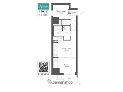 THE GATEHOUSE浅草雷門(1SDK/2階)の間取り写真