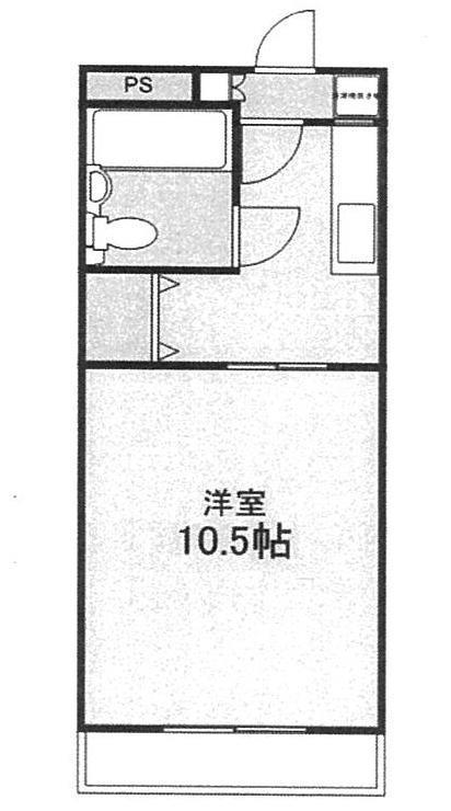 メゾンアルシェ(1K/1階)の間取り写真