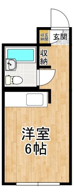 ノースパレス1・12(ワンルーム/5階)の間取り写真