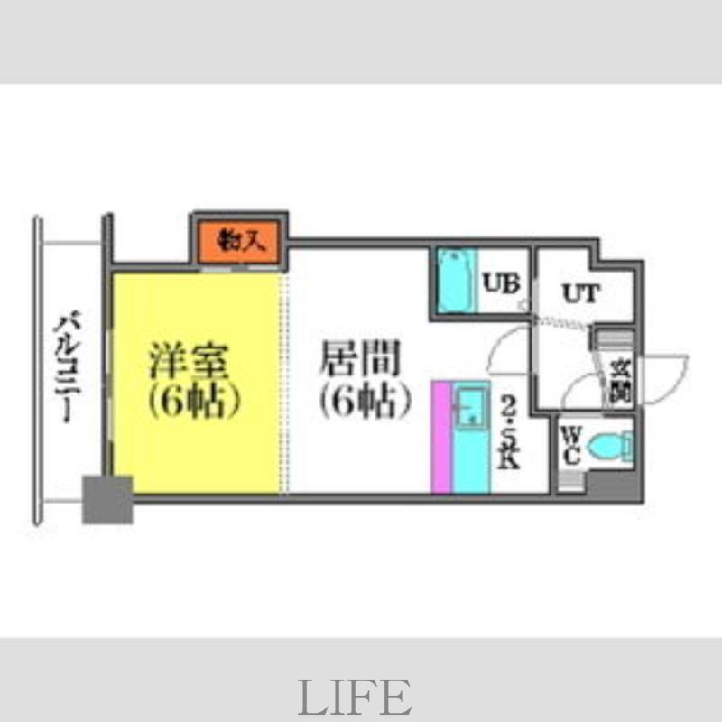 フェアフィールド菊水(1LDK/7階)の間取り写真