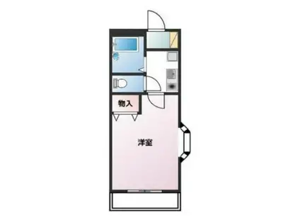 サニーハウス(1K/2階)の間取り写真