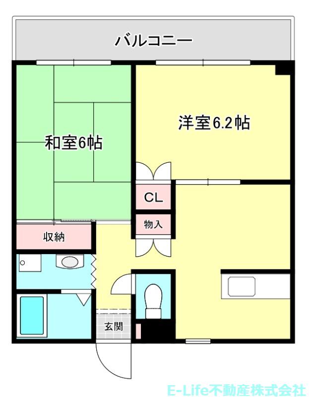 プチフォーラム21(2LDK/2階)の間取り写真