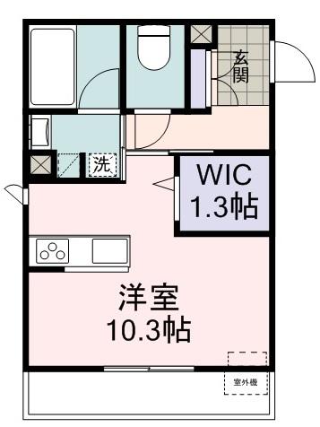 BF COURT(ワンルーム/2階)の間取り写真