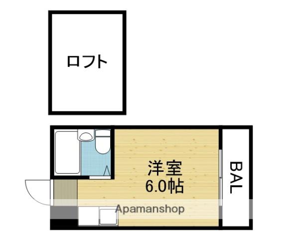 YOUハイム寿II番館(ワンルーム/4階)の間取り写真