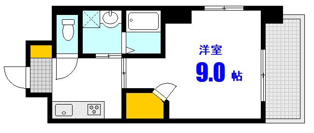 アーブルエテ(1K/4階)の間取り写真