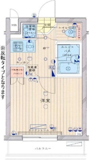 ルーブル荻窪伍番館(1K/4階)の間取り写真