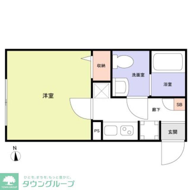 草加市瀬崎アパート(1K/1階)の間取り写真