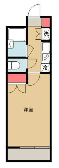 ディム練馬高野台(1K/4階)の間取り写真