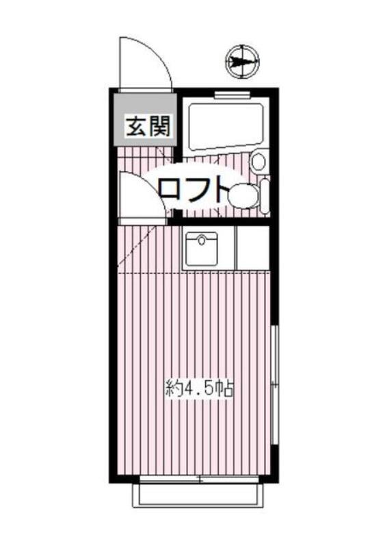 メゾンアトレーユ(1K/1階)の間取り写真