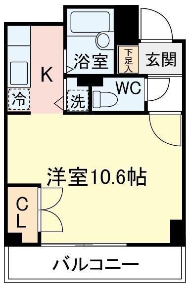 A-ONE(1K/2階)の間取り写真