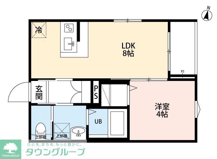 ROBOT HOME 与野本町(1LDK/2階)の間取り写真