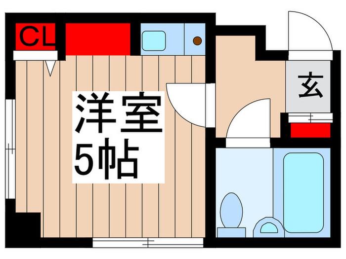 ベルトピアマツド第7(ワンルーム/1階)の間取り写真