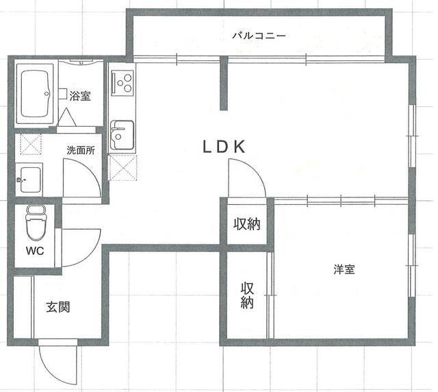 アーバン21(1LDK/3階)の間取り写真