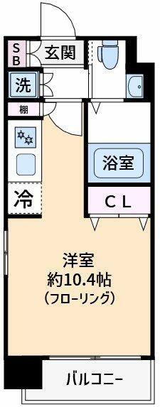 L-FLAT 板橋本町(ワンルーム/11階)の間取り写真