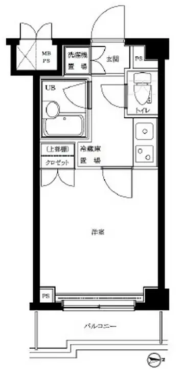 ルーブル南品川 7階階 間取り