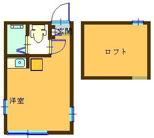 ユナイト反町モナリザ(ワンルーム/1階)の間取り写真