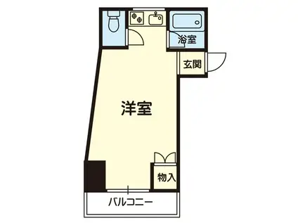 COリブ内坪井(ワンルーム/3階)の間取り写真