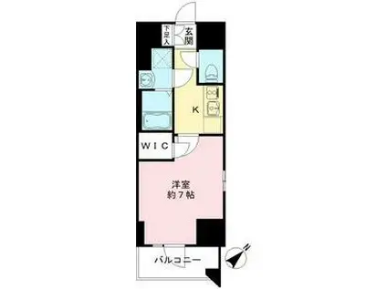 エスリード新栄グランラグジェ(1K/12階)の間取り写真