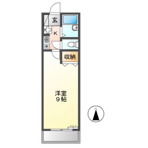 コーポカワムラ(1K/2階)の間取り写真