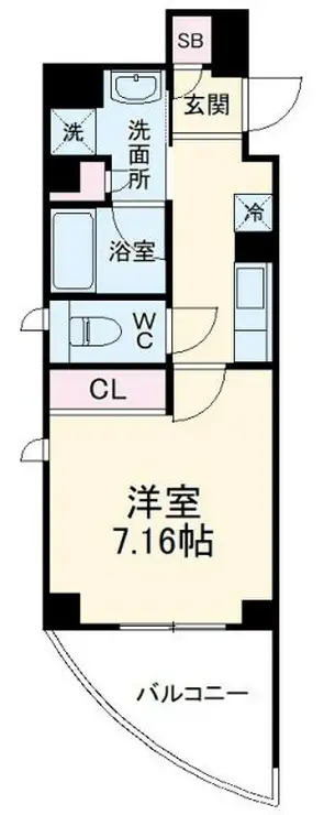 レフィナード八幡 4階階 間取り