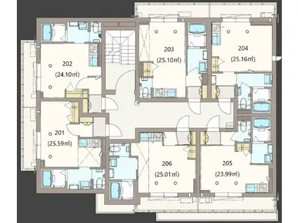 YS PRECIOUS9(ワンルーム/2階)の間取り写真