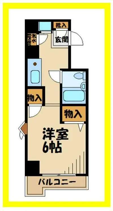 エヴェナール二子新地 5階階 間取り