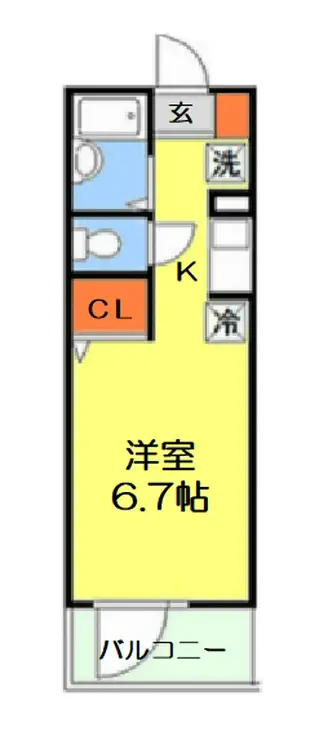 LYNX赤塚新町 2階階 間取り