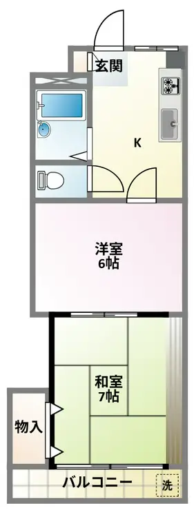 メゾン西山 2階階 間取り