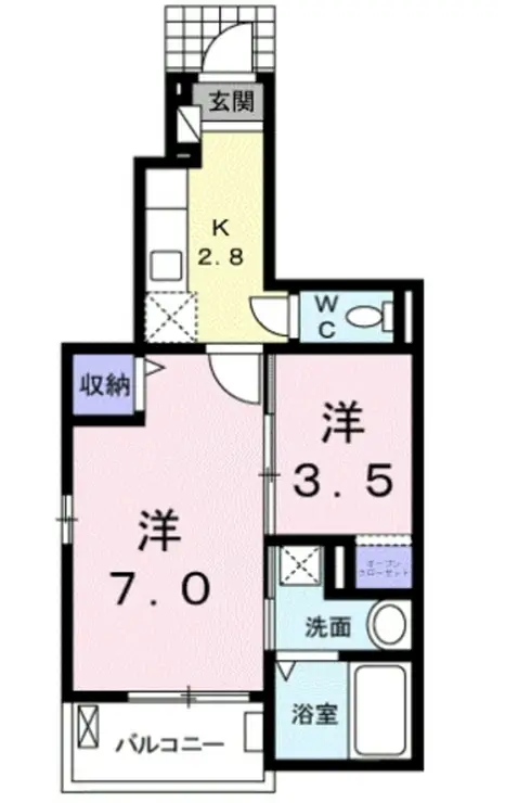 プラシード カーサ 1階階 間取り