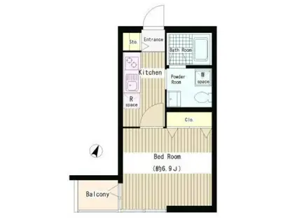 パティオみづほ文京東大前(1K/3階)の間取り写真