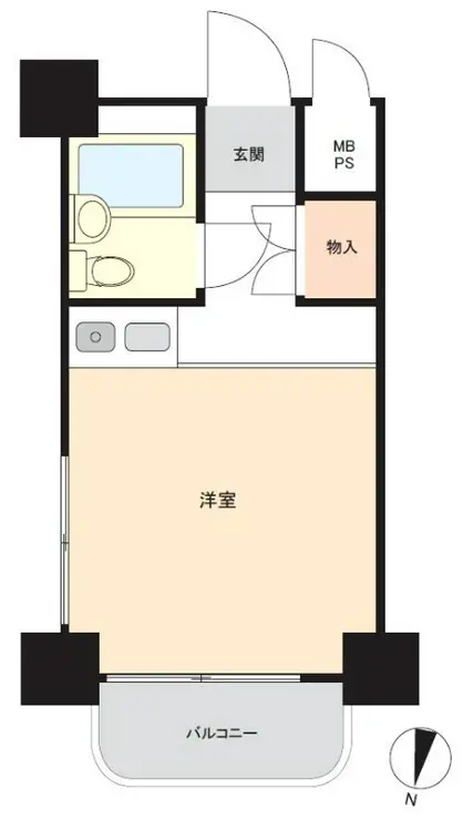 キャッスルマンション代官山 2階階 間取り