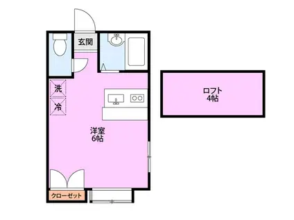 大志館III(ワンルーム/1階)の間取り写真