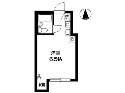 メゾン・ド・ボナール(ワンルーム/2階)の間取り写真