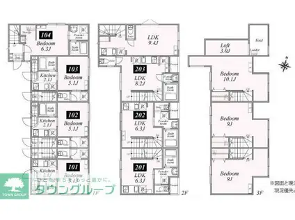 RELATION青砥(1LDK/1階)の間取り写真