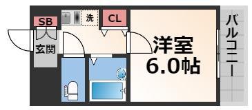PS HIGASHI OSAKA(1K/3階)の間取り写真