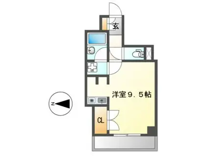 モア・ハナノキ(ワンルーム/2階)の間取り写真