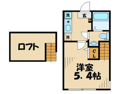 エクセルステージ大塚帝京大学(1K/2階)の間取り写真