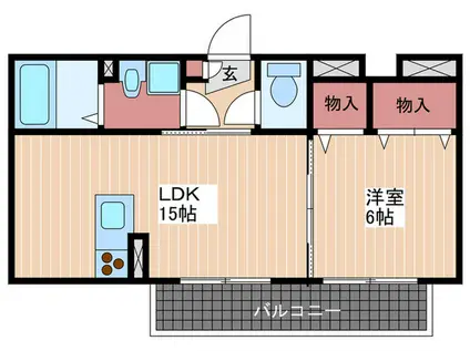 HIT BLDG2(1LDK/1階)の間取り写真