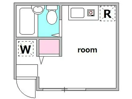 ミスティ大森(ワンルーム/1階)の間取り写真
