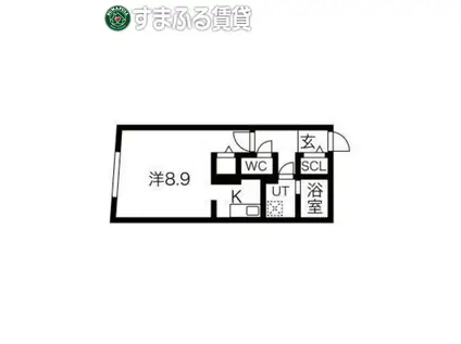 G VIVRE 岡崎駅前(1K/3階)の間取り写真