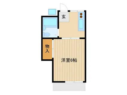 コーポ加藤(1K/2階)の間取り写真