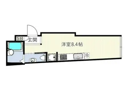 LAUGHTER荻窪(ワンルーム/1階)の間取り写真
