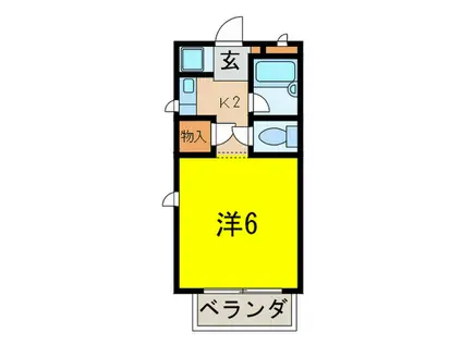 アトレ上甲子園(1K/2階)の間取り写真
