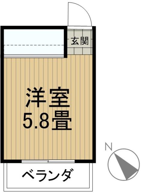 アミンズ聖蹟桜ヶ丘(ワンルーム/2階)の間取り写真