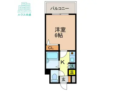 グランピアマンション長崎(1K/1階)の間取り写真