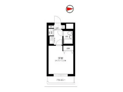 菱和パレス下落合(1K/2階)の間取り写真