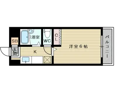 土井グランドマンション(1K/1階)の間取り写真