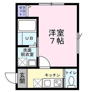 メゾン・ド・ココ A(1K/2階)の間取り写真