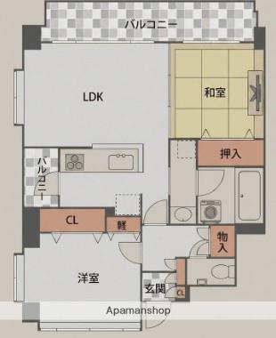 ピエールボレ室見(2LDK/2階)の間取り写真